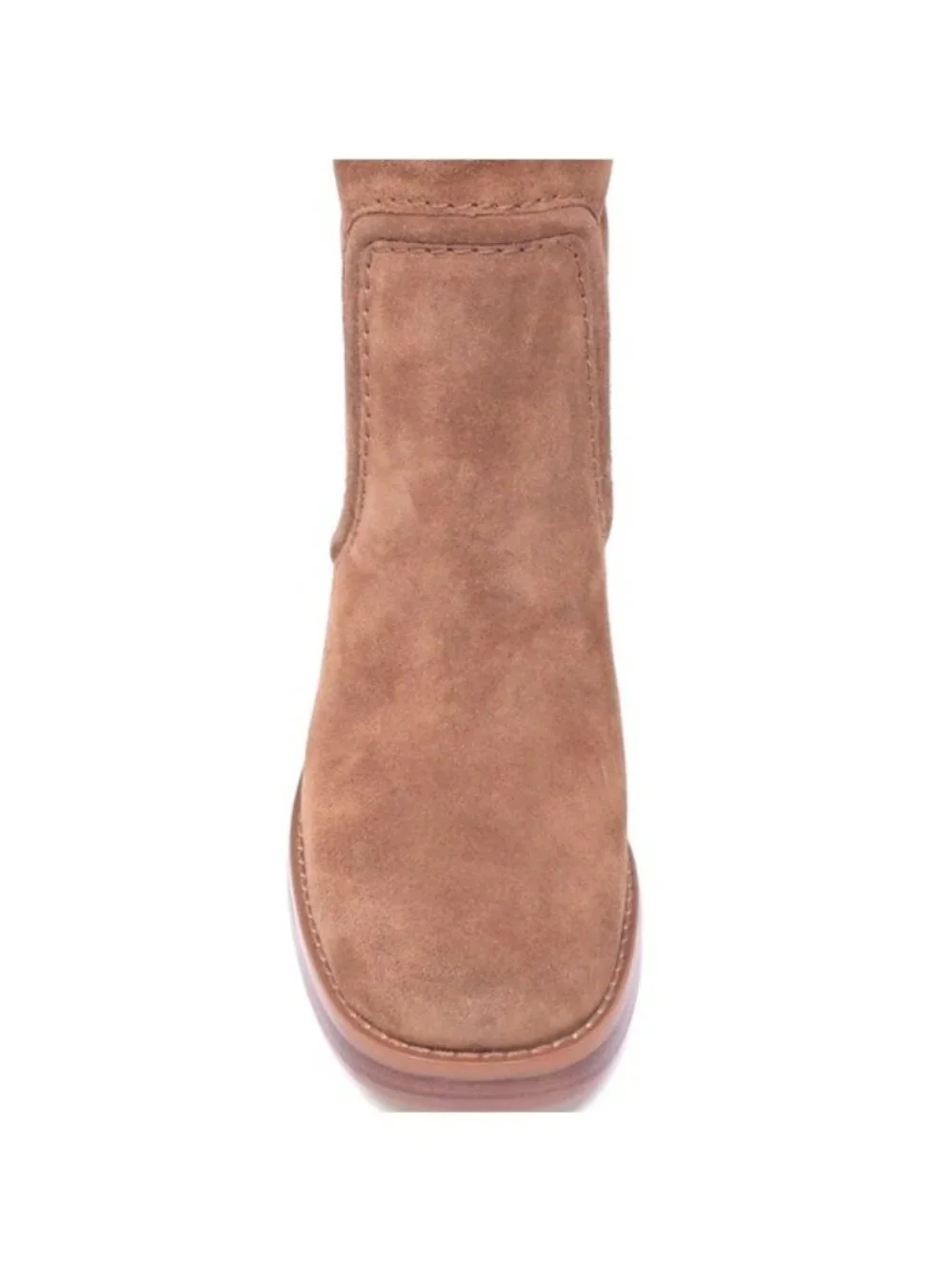 Michael Kors Boots Hayden Luggage Suede Knee High Block Heel